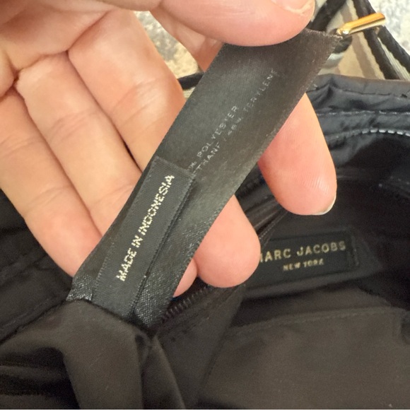 MARC JACOBS Quilted Shoulder Crossbody Bag Black Purse - Picture 13 of 15